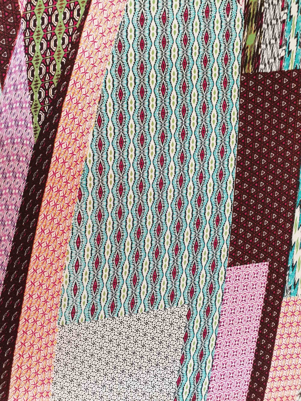 Abstract-Aqua, Purple & Red