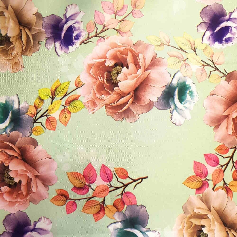 Twill Printed Duchess Satin