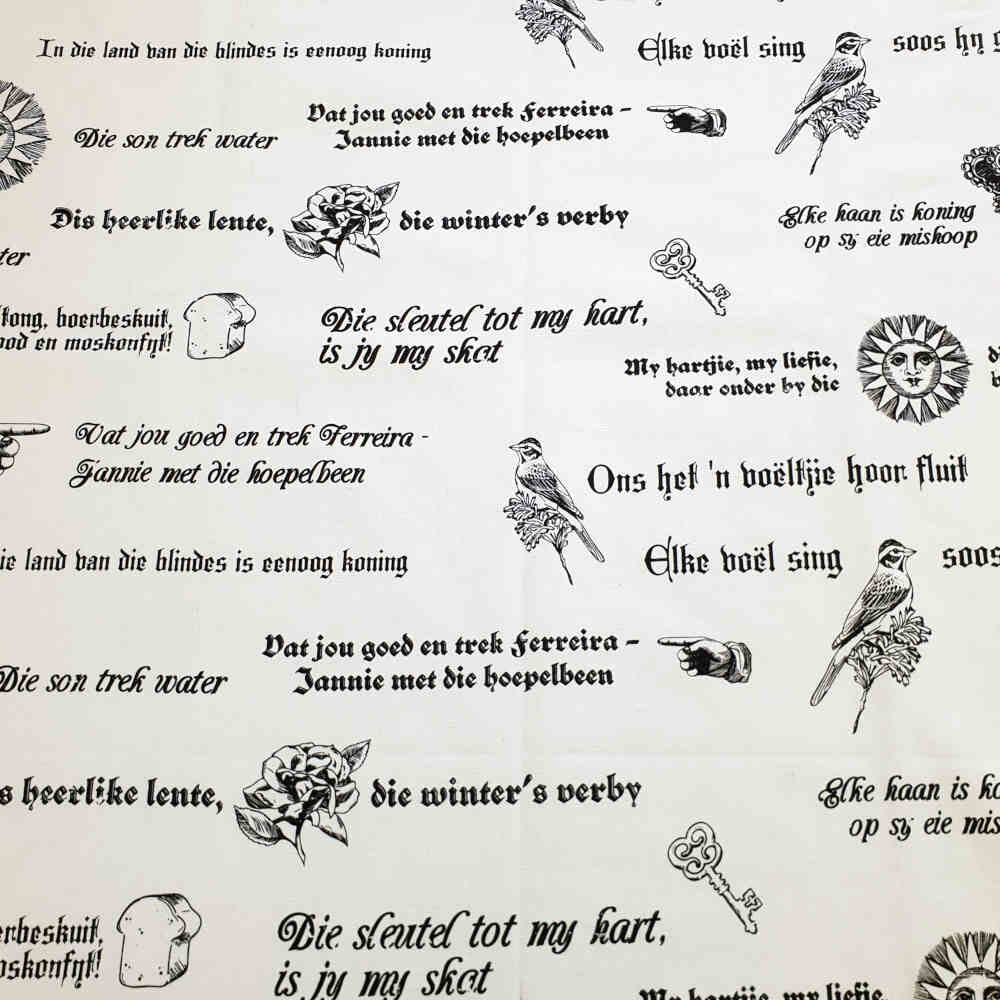 150cm Cotton Canvas Afrikaans Curtain Dream