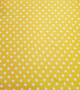 Printed Mini-Matt - Polka Dots - Canary Yellow