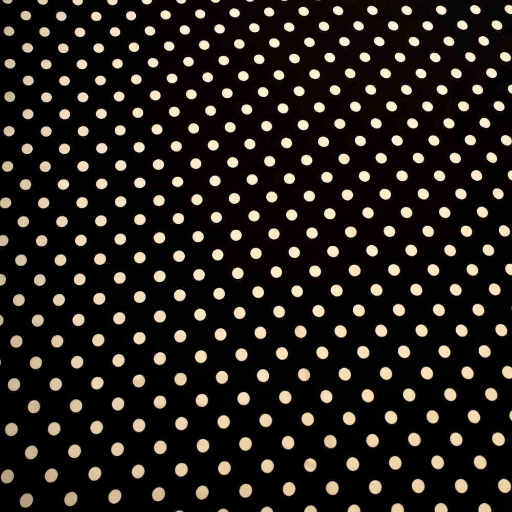 Printed Mini-Matt - Polka Dots - Black