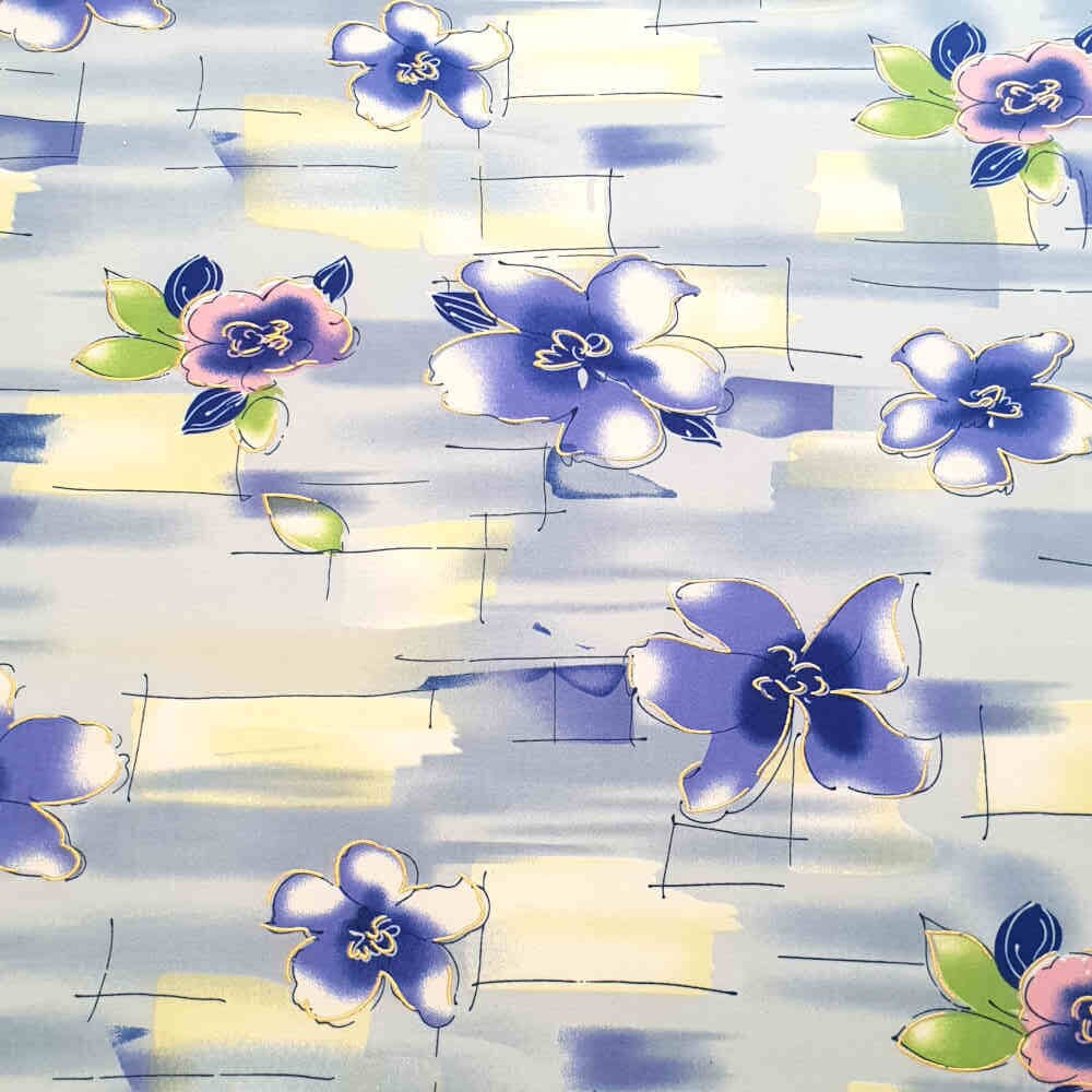 Printed Bon Bon - Blue - Floral