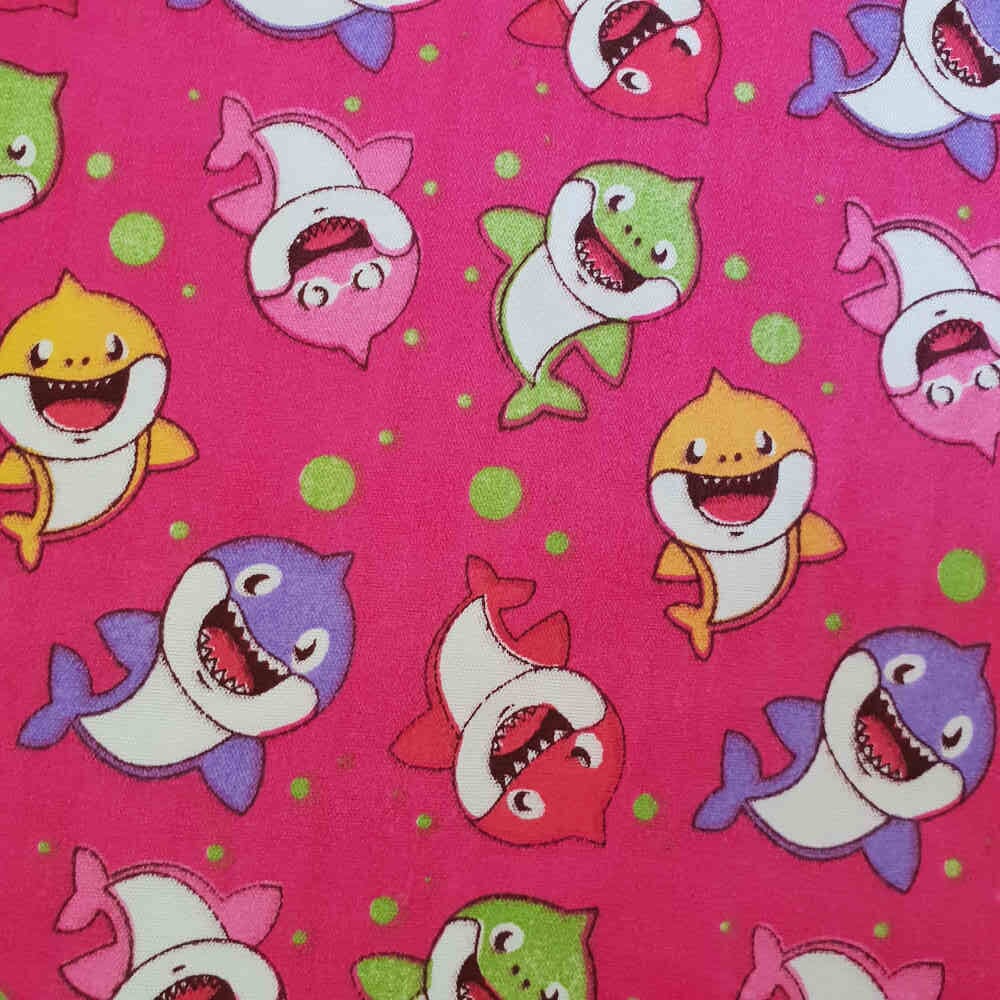 Printed Poly Cotton - Whales