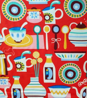 Printed Mini-Matt - Kitchen - Red