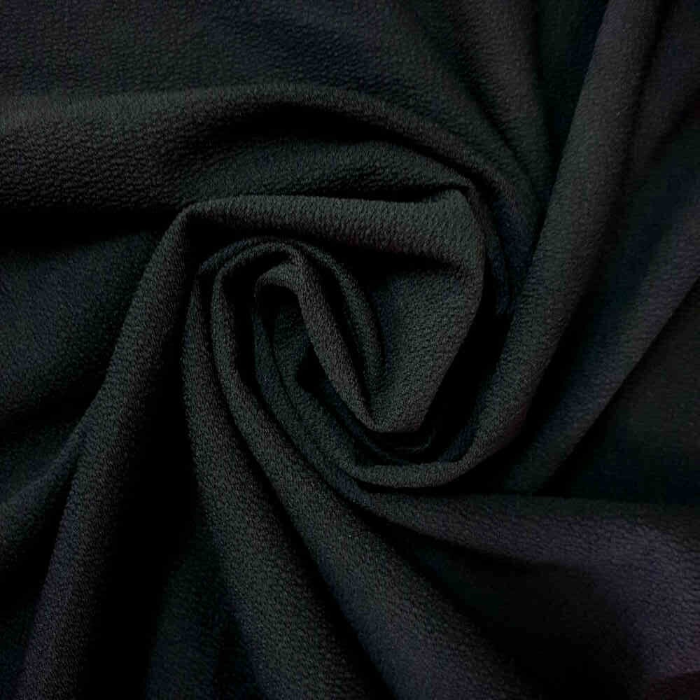 Aselin Textured Crepe - Black