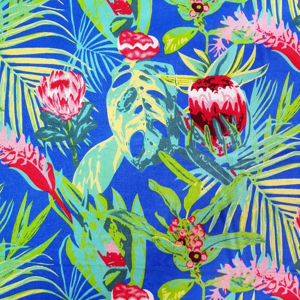 Printed Poly Cotton - Protea