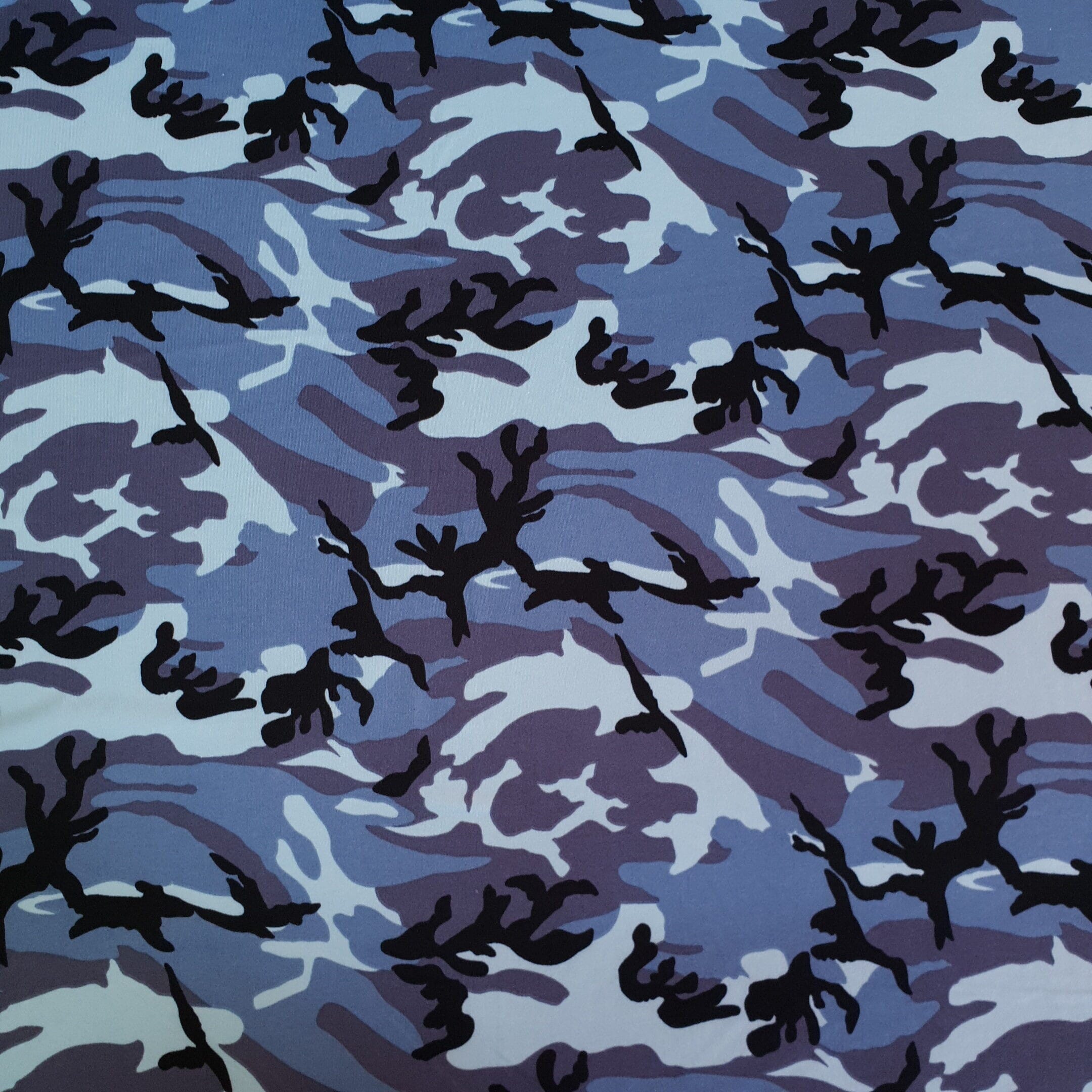 FDY Knit - Camouflage - Blue