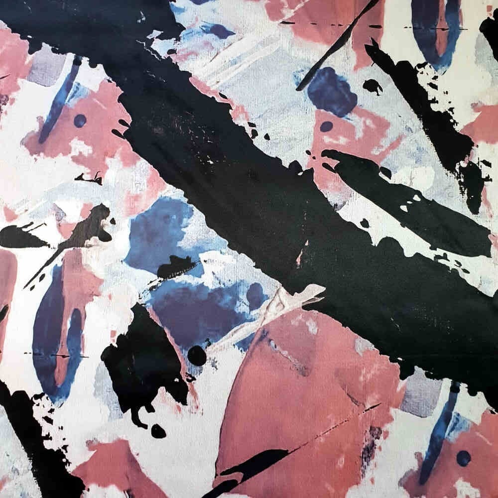 Printed Duchess Satin - Abstract