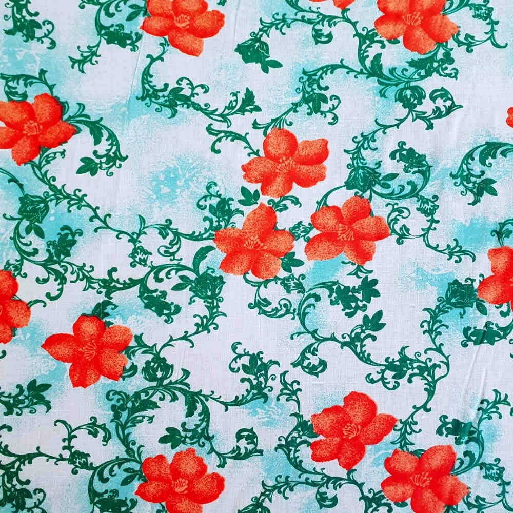 Printed Poly Cotton - Floral