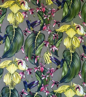 Printed Mini-Matt - Birds - Grey