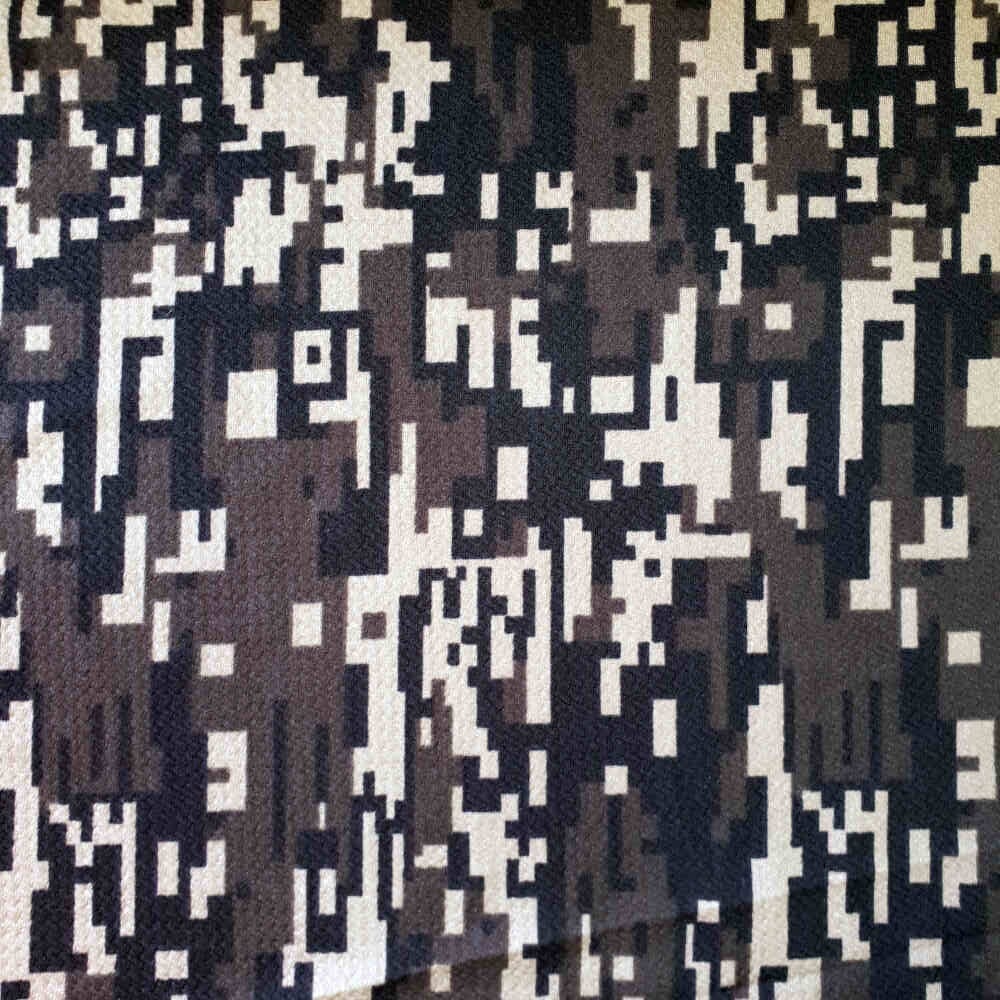 Printed Scuba Crepe - Camouflage
