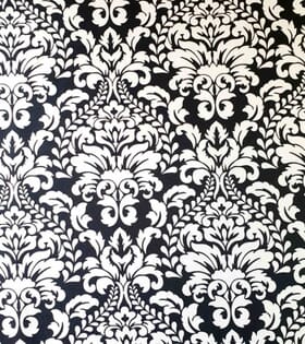Printed Mini-Matt - Damask - Black and White