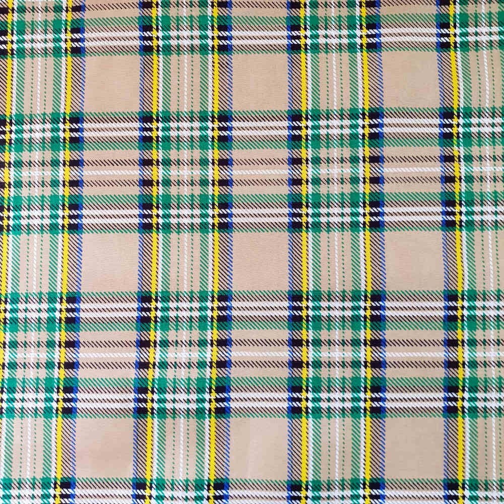 Printed Poly Cotton - Check