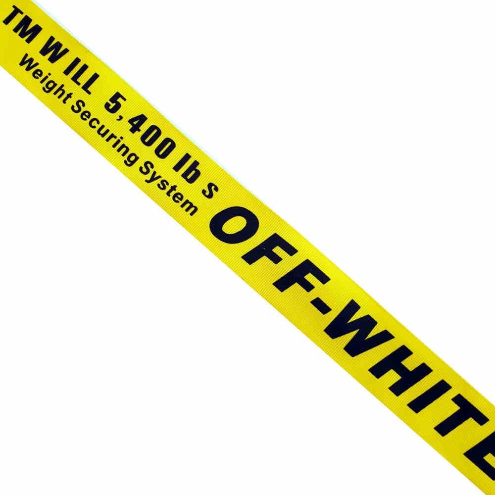 Petersham Tape – 4cm – Off White – Yellow | Curtain Dream