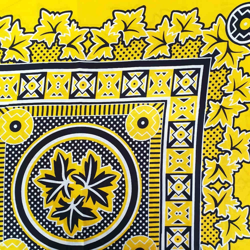 100% Khanga Cotton - Yellow