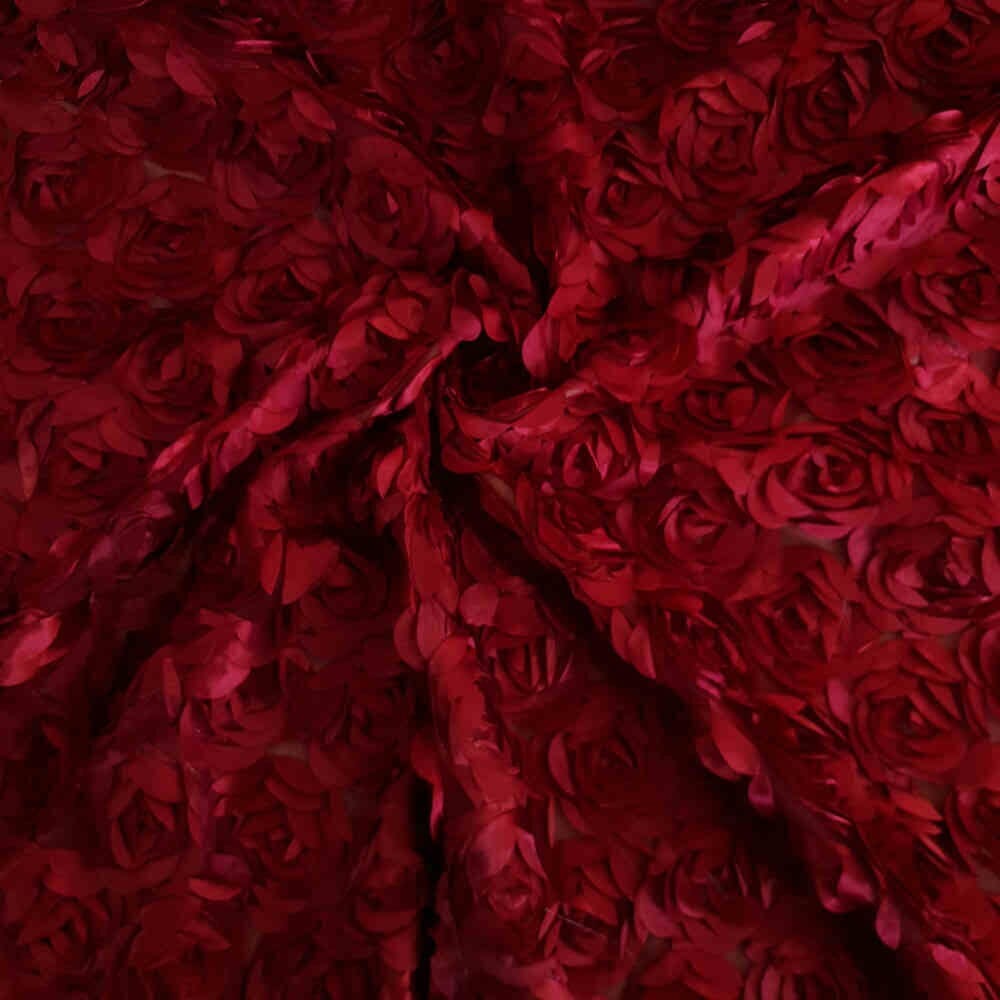 Satin Rose Cut – Maroon | Curtain Dream
