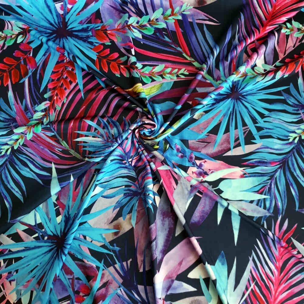 Active Printed Lycra – Leaves | Curtain Dream