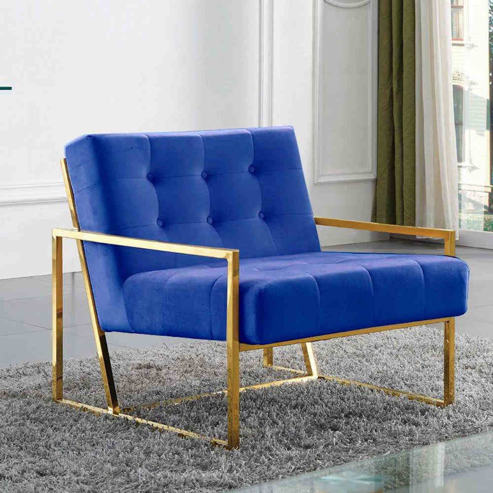 blue designer chair