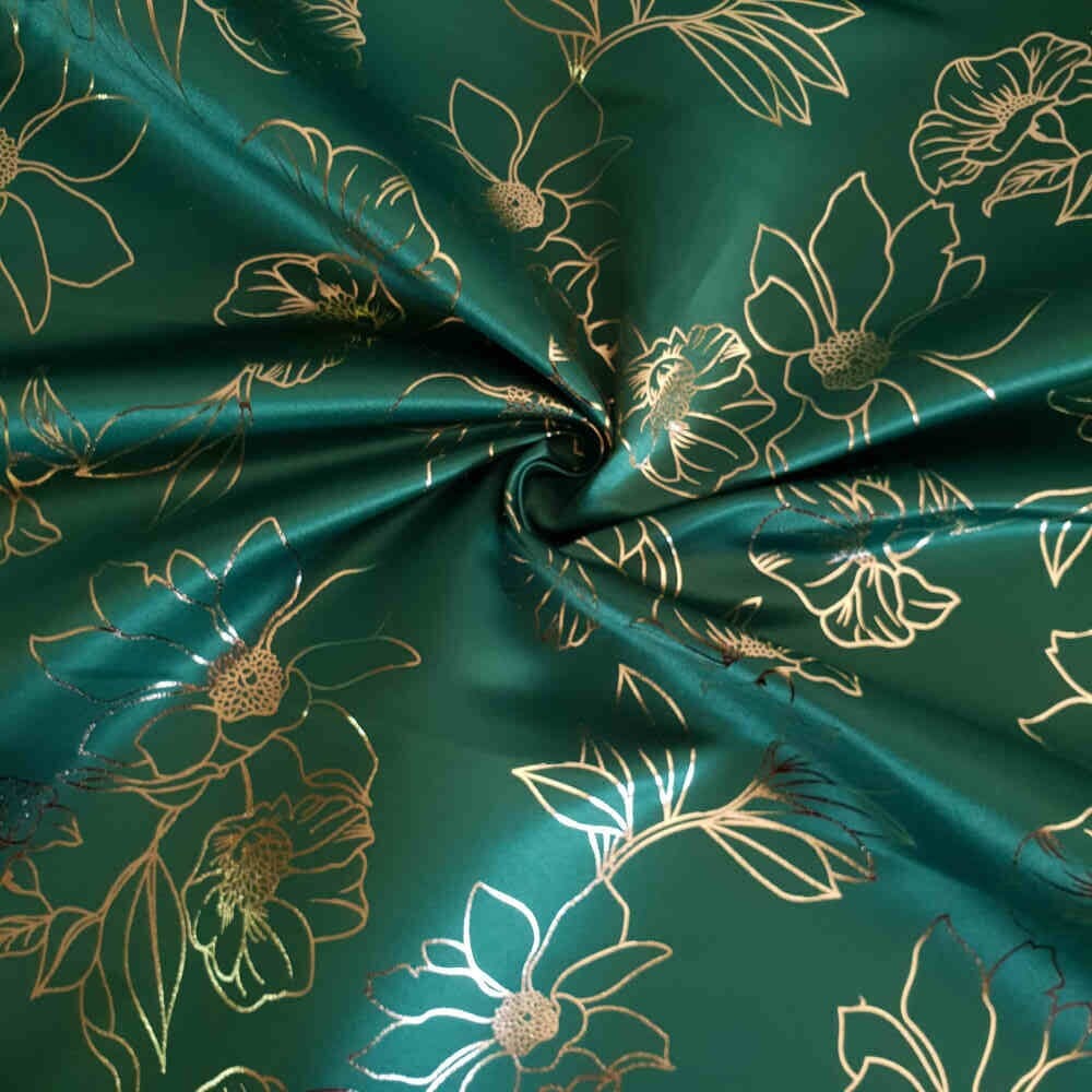 Plain Foil Duchess Satin – Emerald Green | Curtain Dream