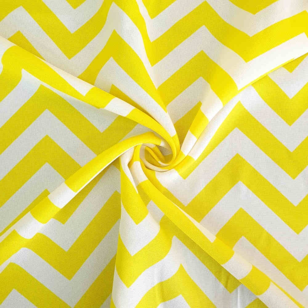 Printed Mini-Matt – Chevron – Lemon | Curtain Dream