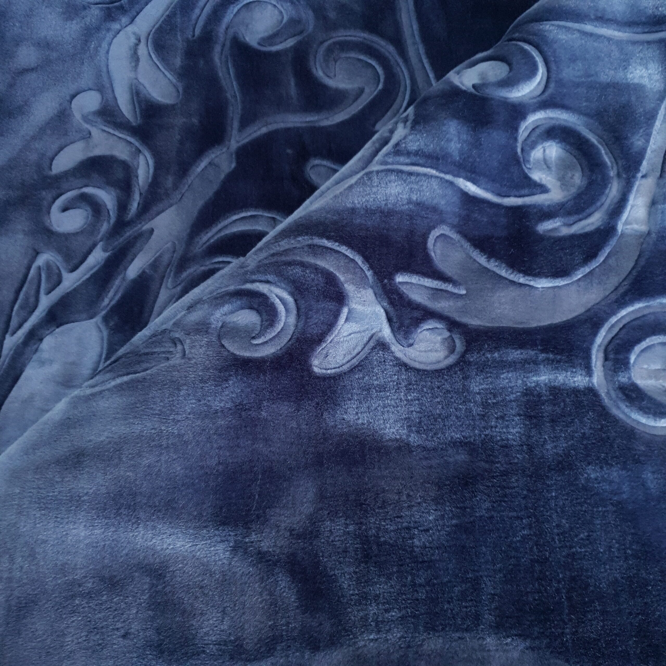 London Blanket – Denim Blue Curtain Dream