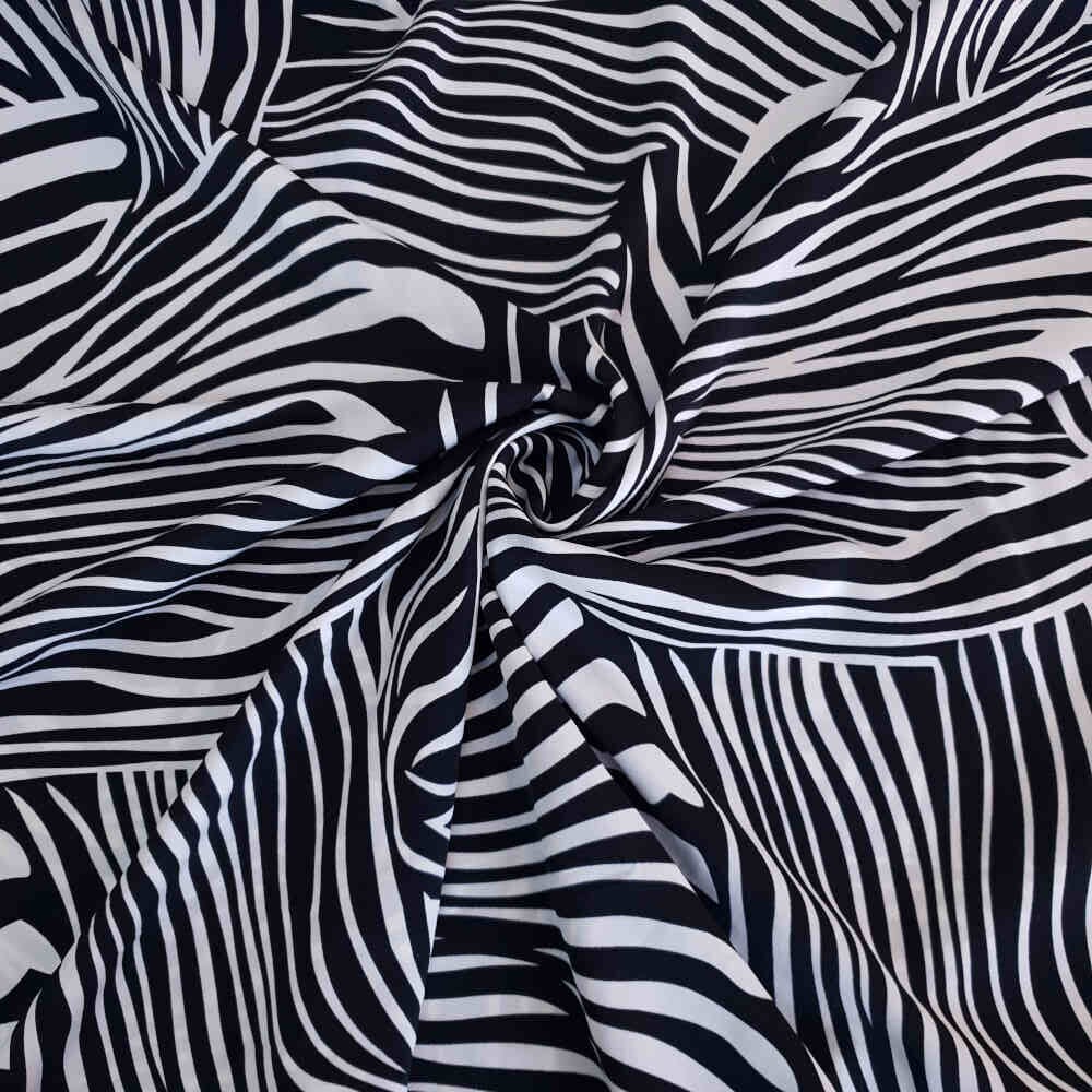 Satin Finish Airflow – Abstract – Black | Curtain Dream
