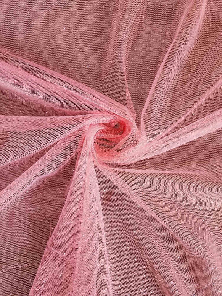 Soft Shinning Tulle Baby Pink Curtain Dream