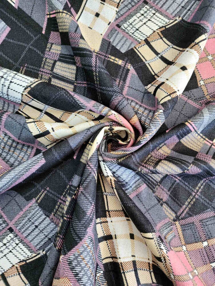 Imported Printed Linen Baby Pink Curtain Dream