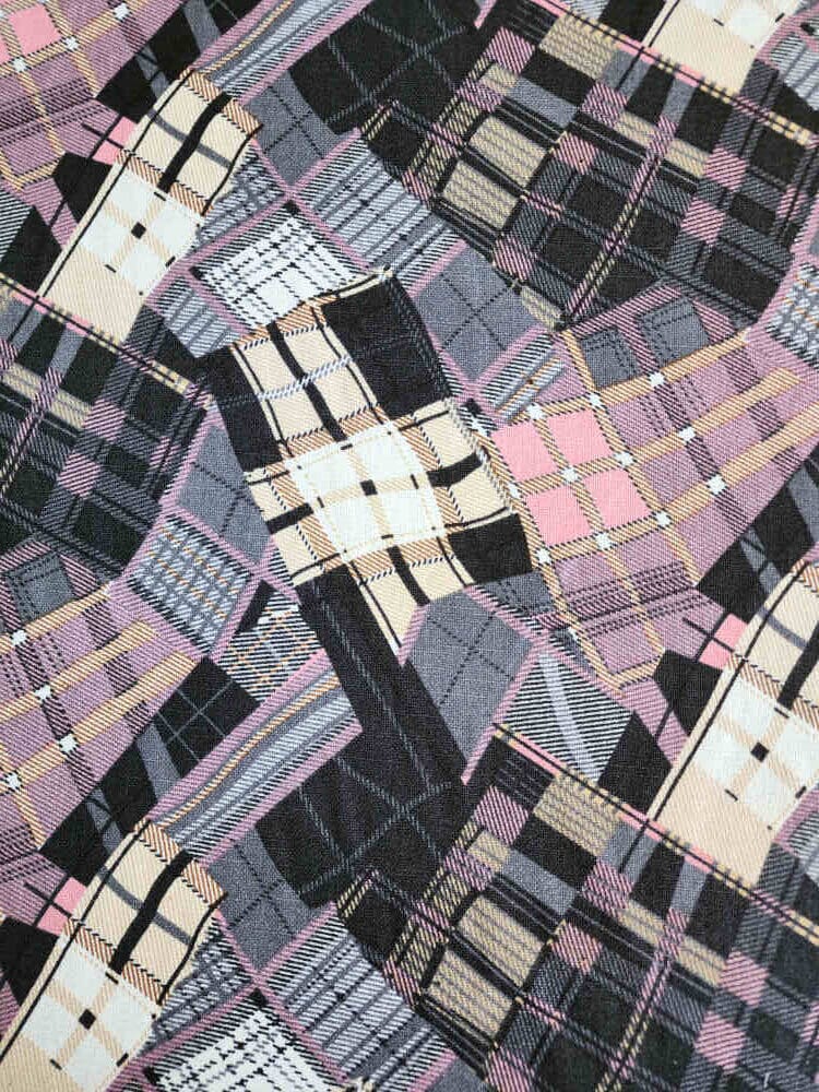 Imported Printed Linen Baby Pink Curtain Dream