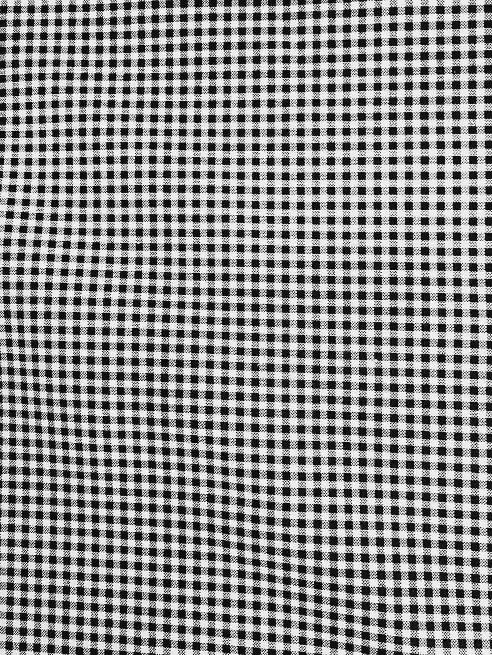 Printed Poly Cotton Black Gingham Curtain Dream