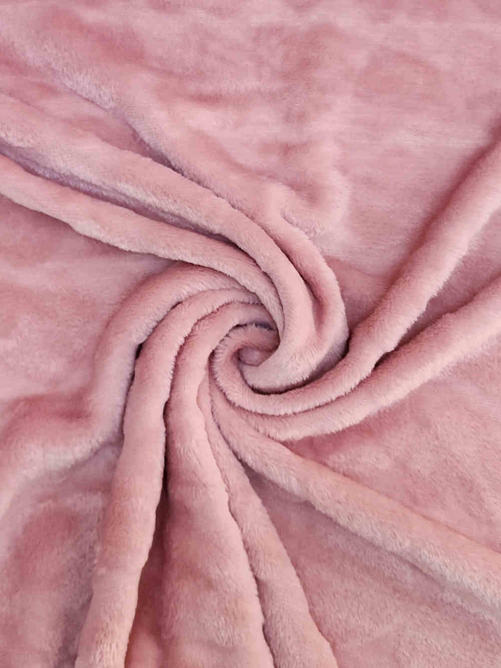 Jacquard Fleece Hearts Dusty Pink Curtain Dream