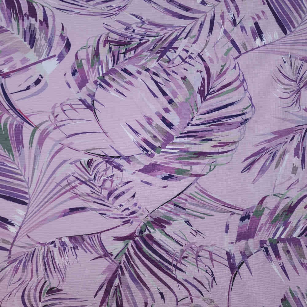 Crinkle Knit - Leaves - Lilac