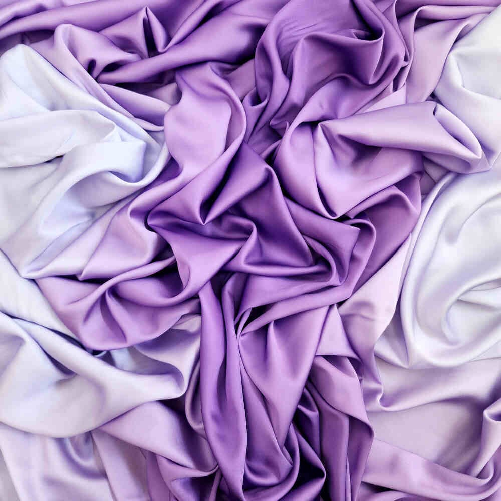 Ombre Armani Satin Lilac Curtain Dream