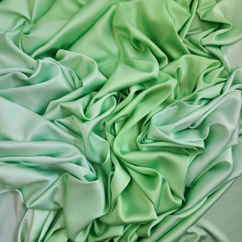 Ombre Armani Satin – Green | Curtain Dream