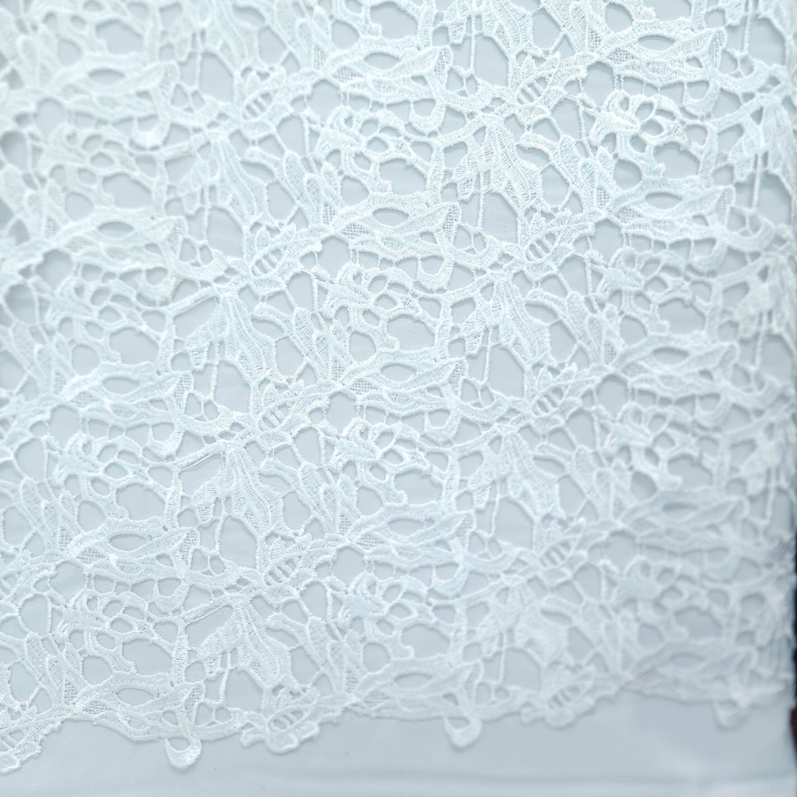 Yara Guipure Lace – White | Curtain Dream