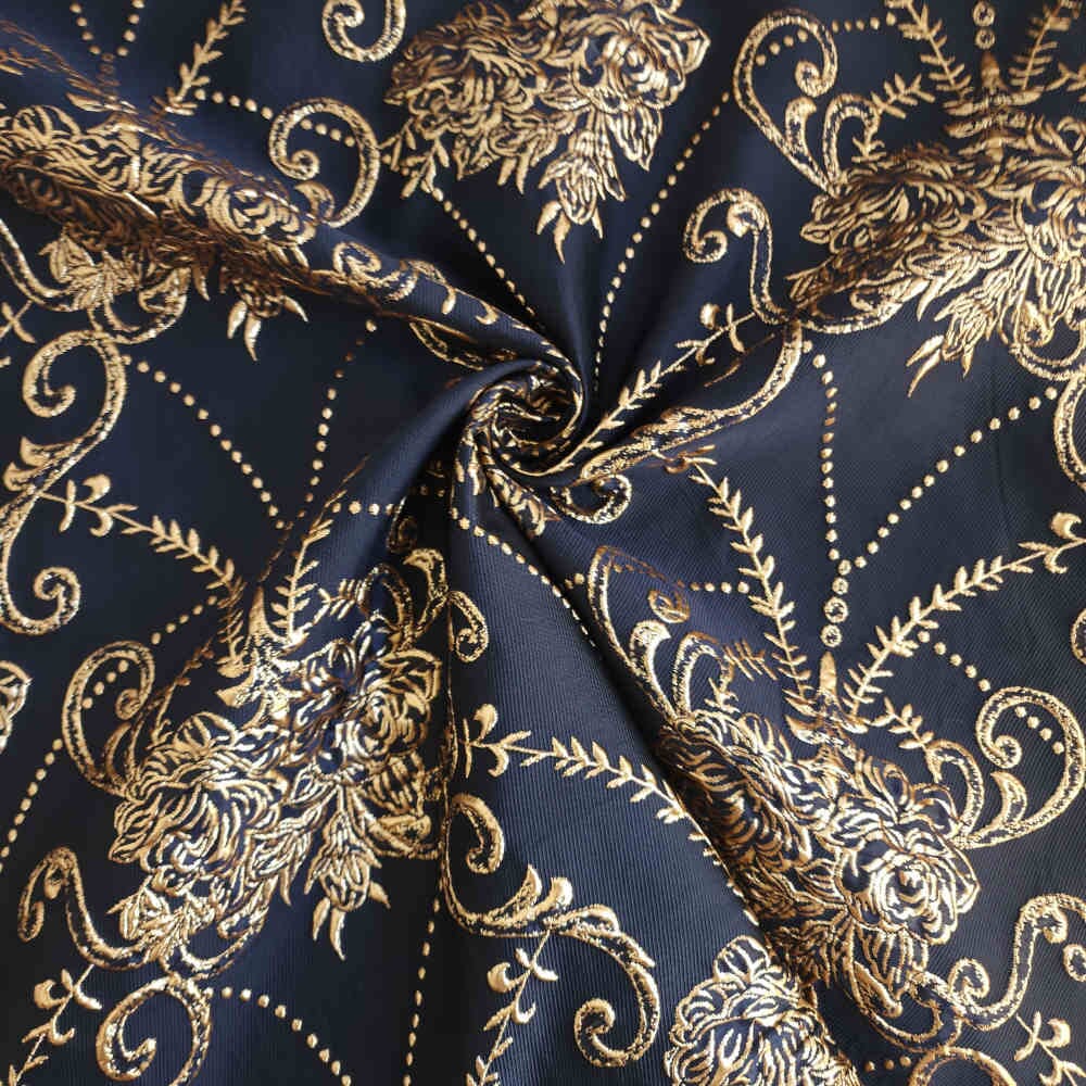 Brocade Valencia – Navy Blue | Curtain Dream