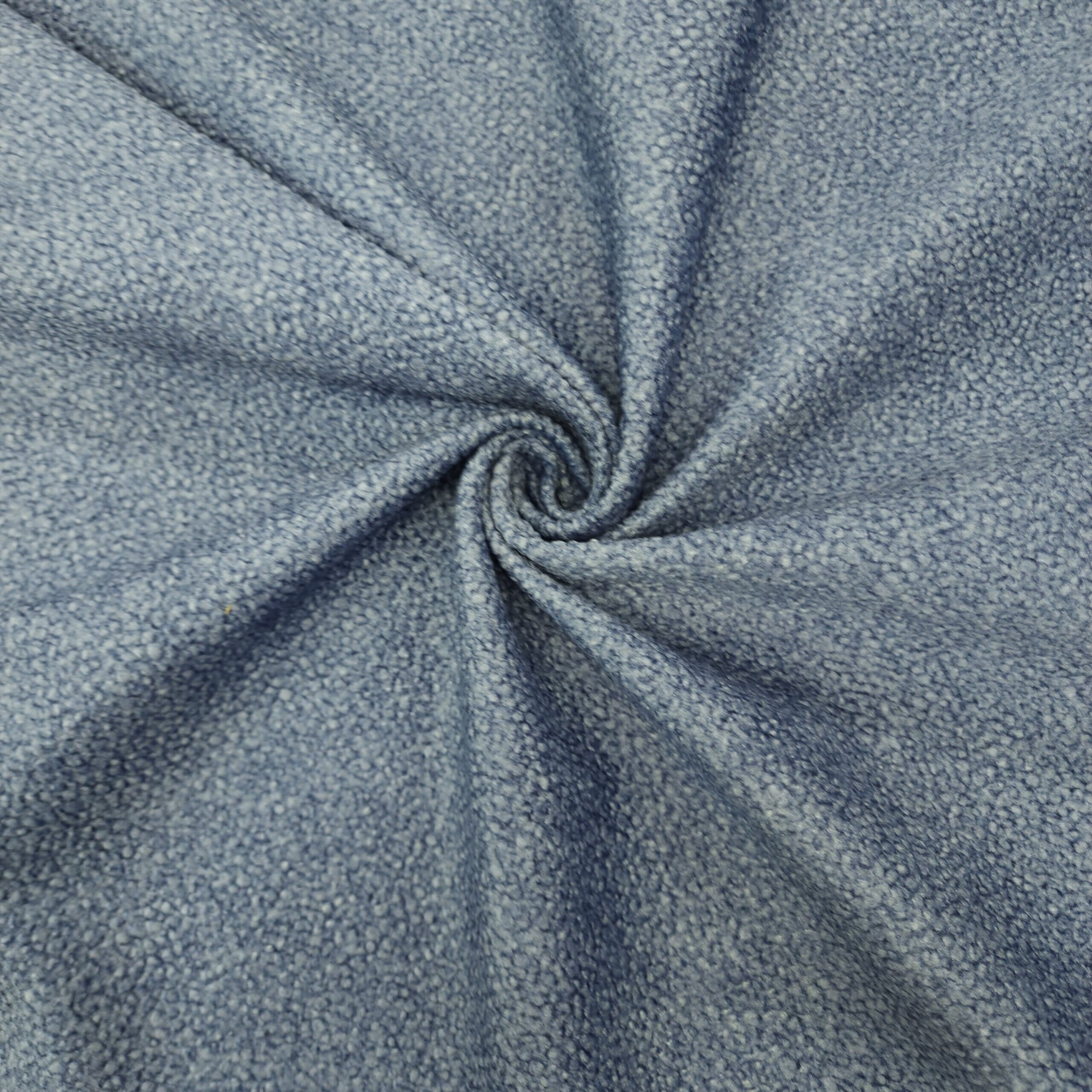 Sherpa Upholstery – Steel Blue | Curtain Dream