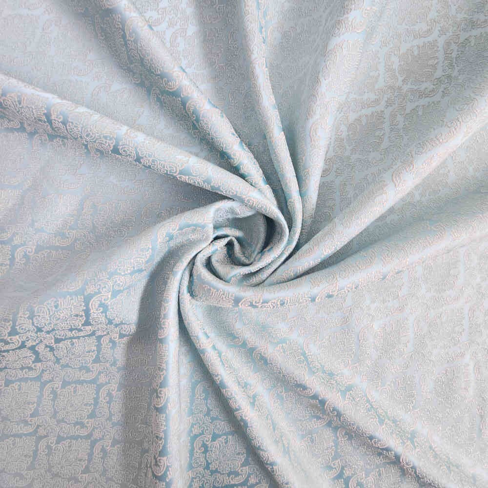 Brocade Jacquard - Powder Blue