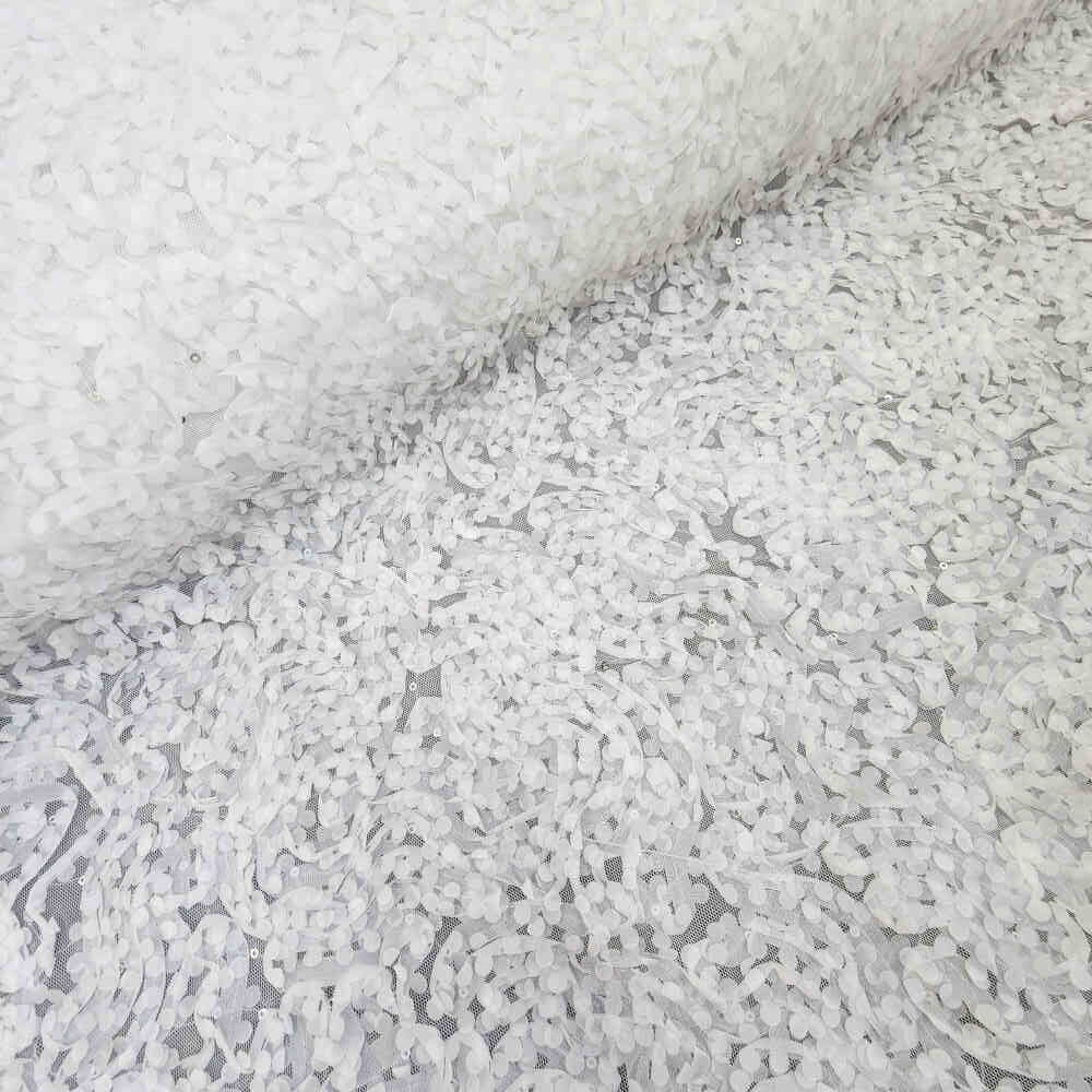 Rose On Mesh White Curtain Dream